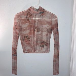 Mesh Long Sleeve Angel Shirt